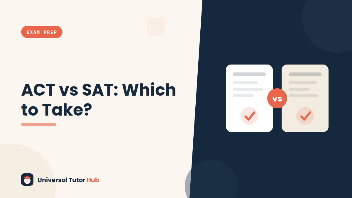 ACT vs SAT: Which Test Should You Take? — featured illustration