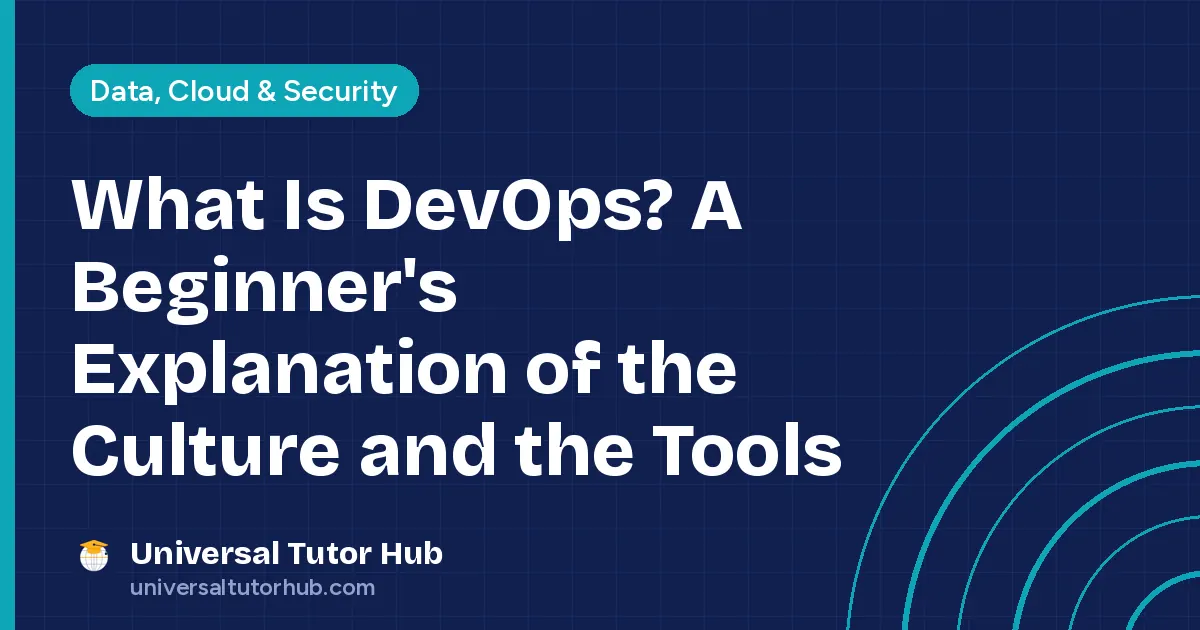 What Is DevOps? A Beginner's Explanation of the Culture and the Tools