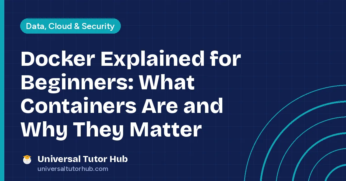 Docker Explained for Beginners: What Containers Are and Why They Matter