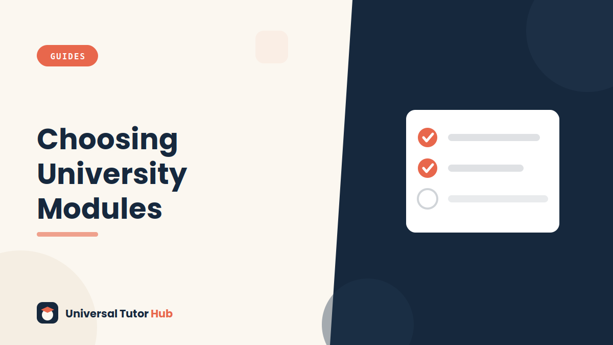 How to Choose Your University Modules — featured illustration