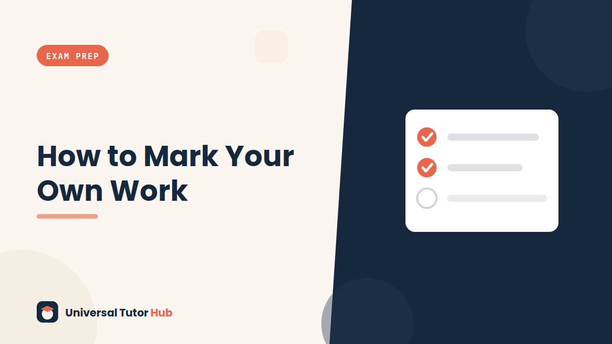 How to Mark Your Own Work Like an Examiner — featured illustration