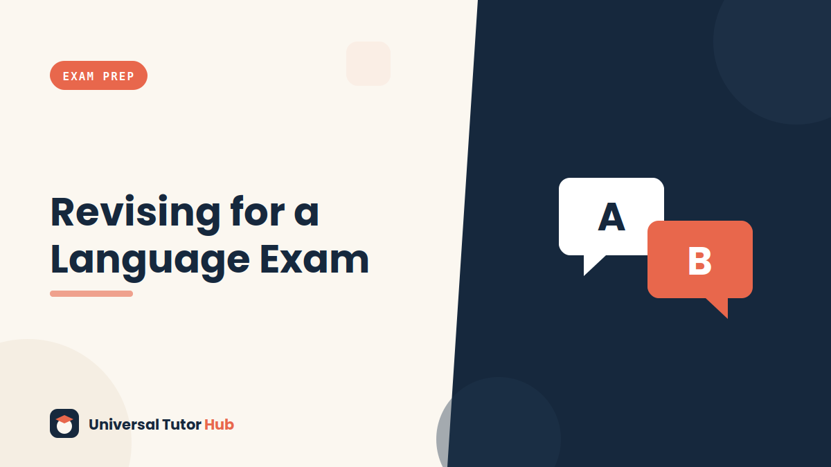 How to Revise for a Language Exam — featured illustration