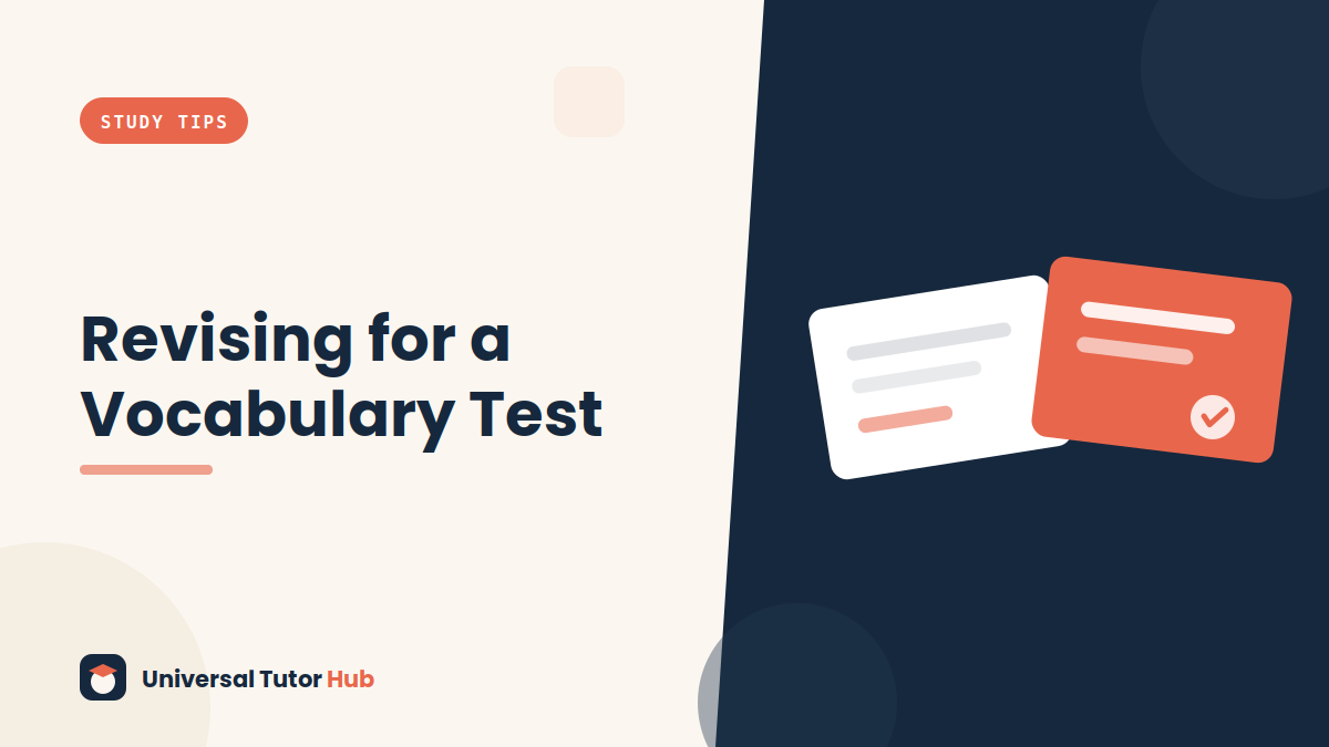 How to Revise for a Spelling or Vocabulary Test — featured illustration