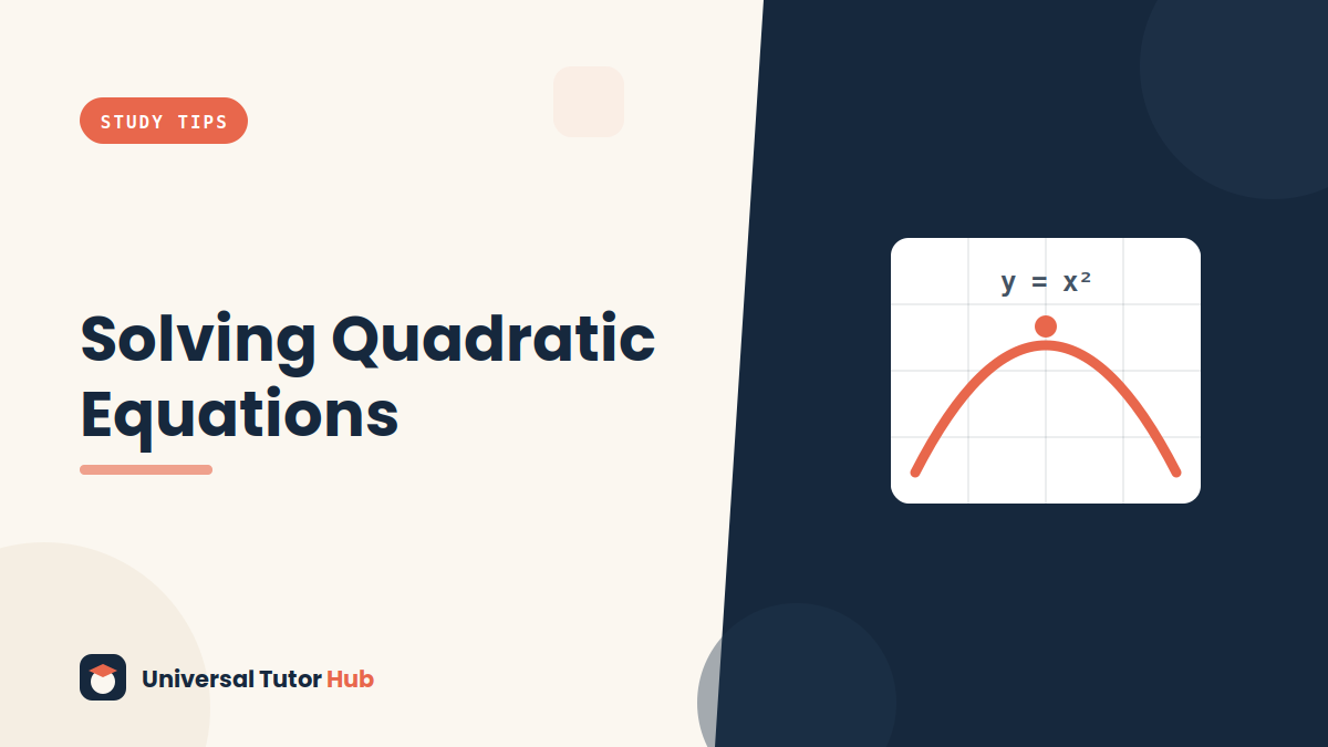 How to Solve Quadratic Equations Three Ways — featured illustration