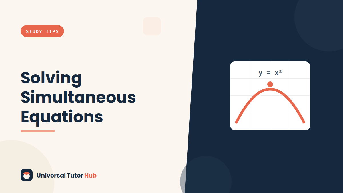 How to Solve Simultaneous Equations (Both Methods) — featured illustration