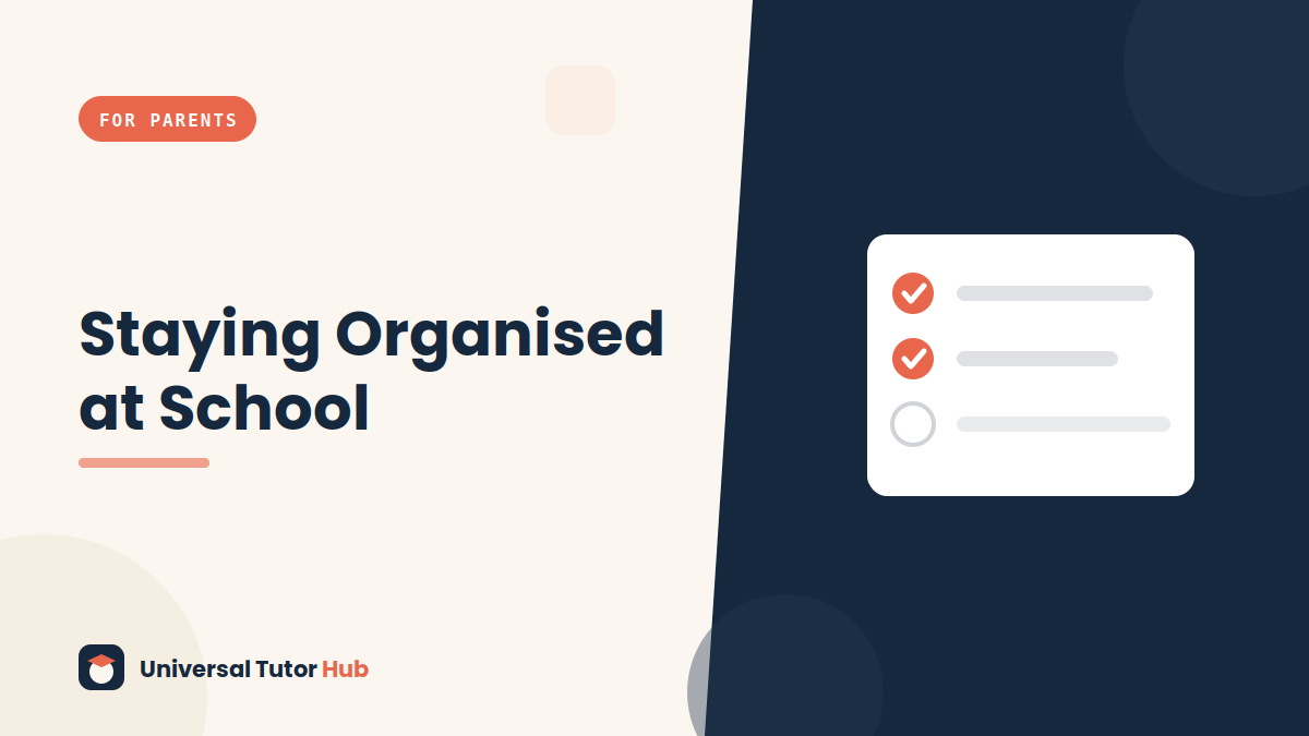 How to Help Your Child Stay Organised at School — featured illustration