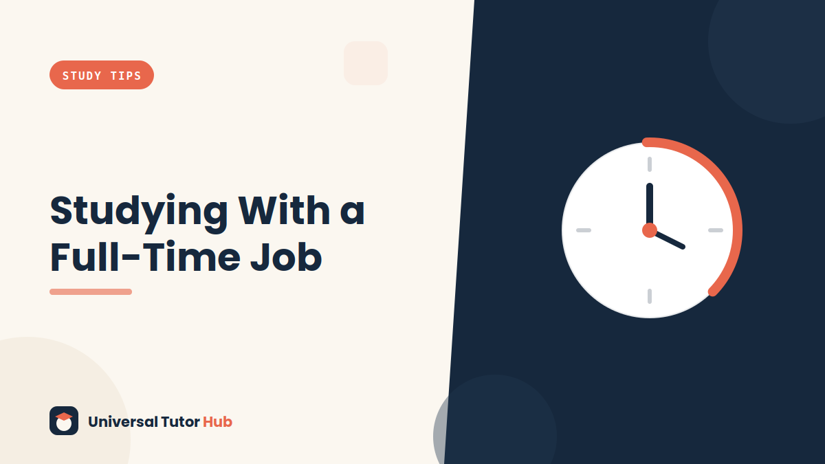 How to Study Alongside a Full-Time Job — featured illustration