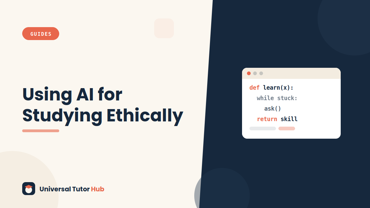 How to Use AI for Studying Without Cheating — featured illustration