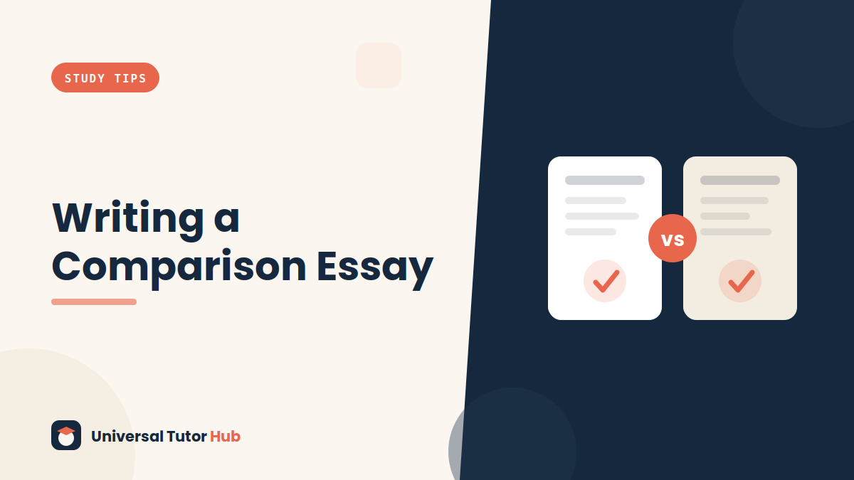 How to Write a Comparison Essay — featured illustration