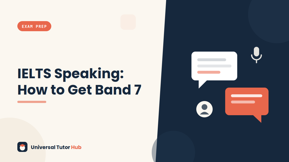 IELTS Speaking: How to Get Band 7 (Without Sounding Rehearsed) — featured illustration