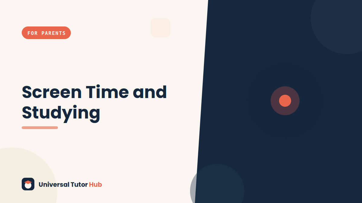 Screen Time and Studying: What Parents Should Know — featured illustration