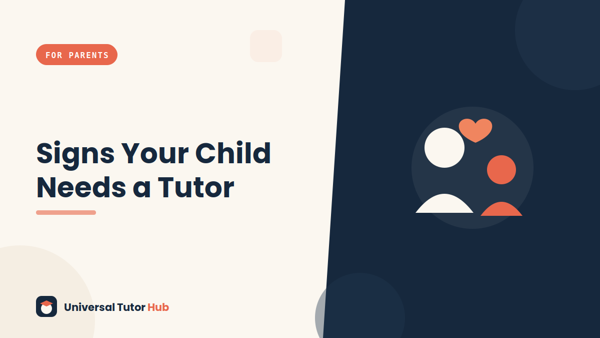 Signs Your Child Might Need a Tutor — featured illustration